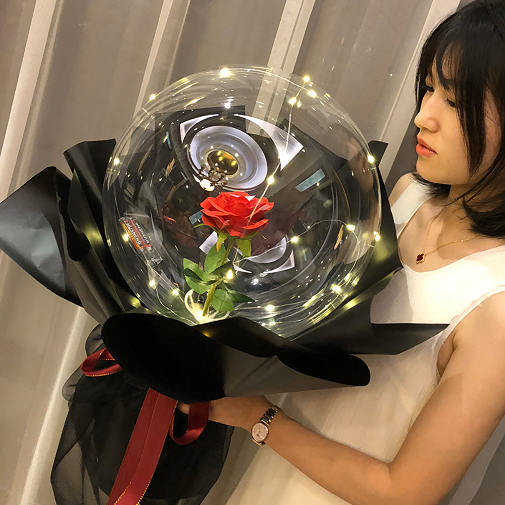 Led Balloon Light - 풍선 로즈 발렌타인데이 보보 웨딩 파티