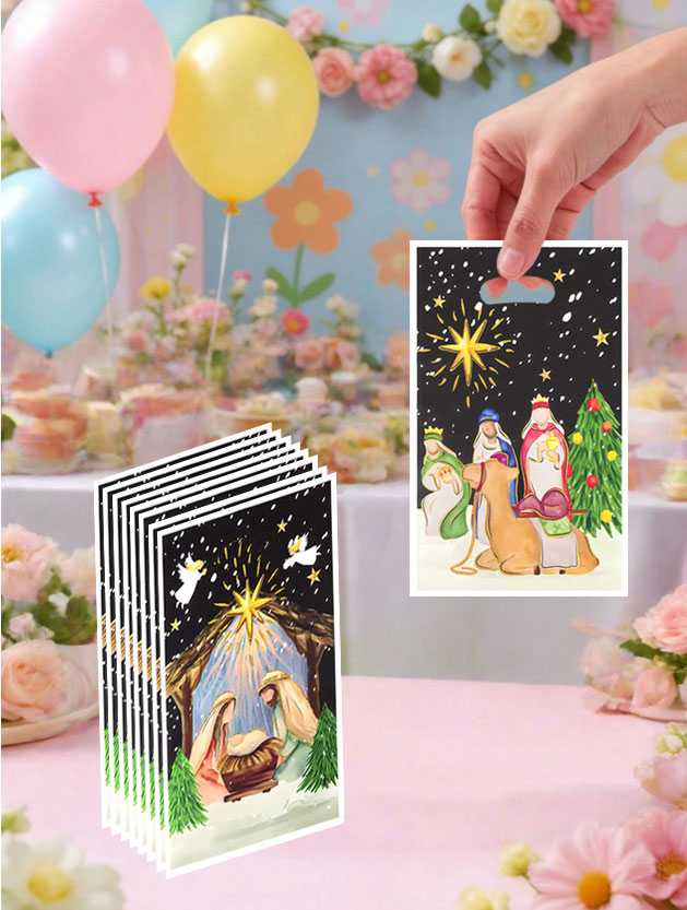Party Event Supply Store - 20개/40개 세트 세례식 테마 선물 가방,