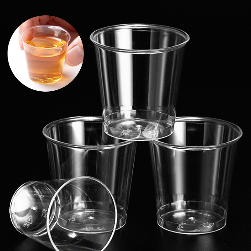 Plastic Cup 50Pcs - 50개 미니 투명 플라스틱 일회용 파티