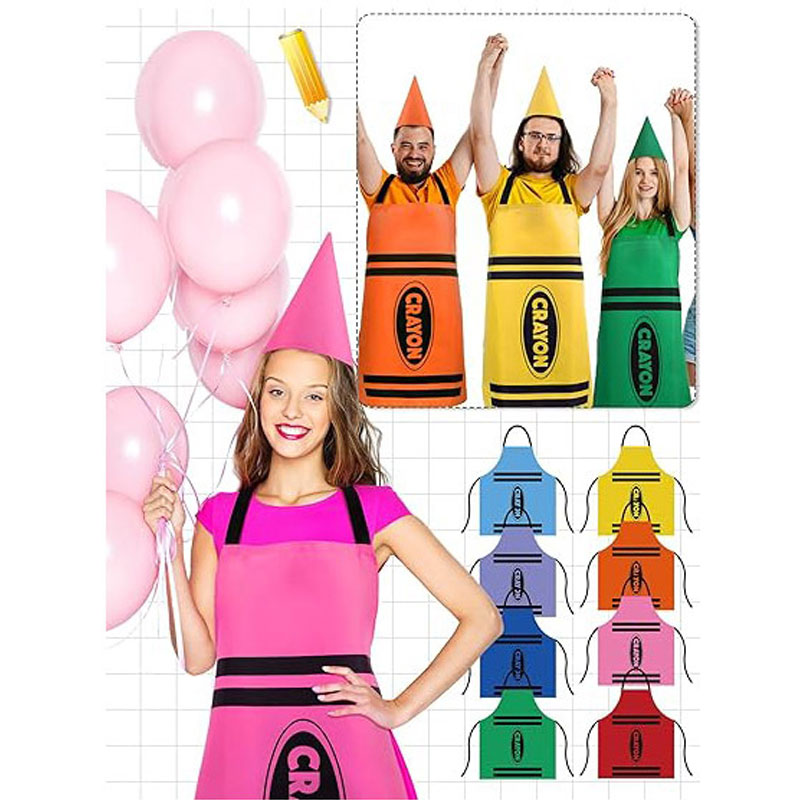Party Hat Cone - 알록달록한 크레용 테마 노움 세트 -