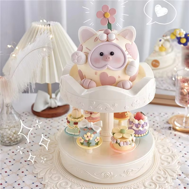 Cupcake Stand Tier - 자동 회전 케이크 스탠드, 스시 디저트,