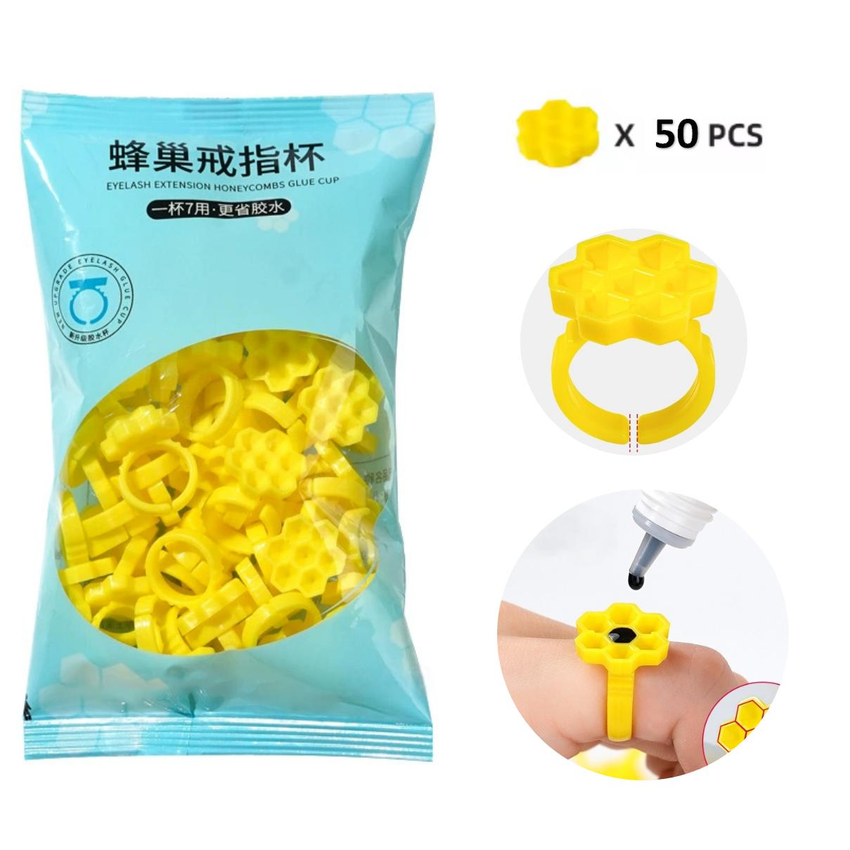Plastic Cup 50Pcs - 50개입 속눈썹 연장용 글루 홀더 링컵,