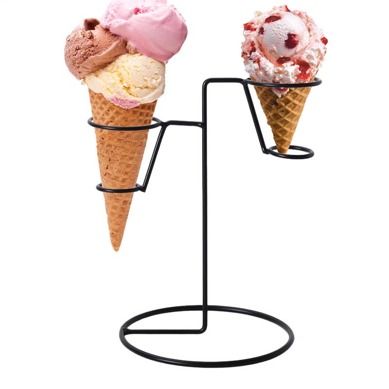 Cotton Candy Cone - 아이스크림 콘 홀더 검은 철 솜사탕