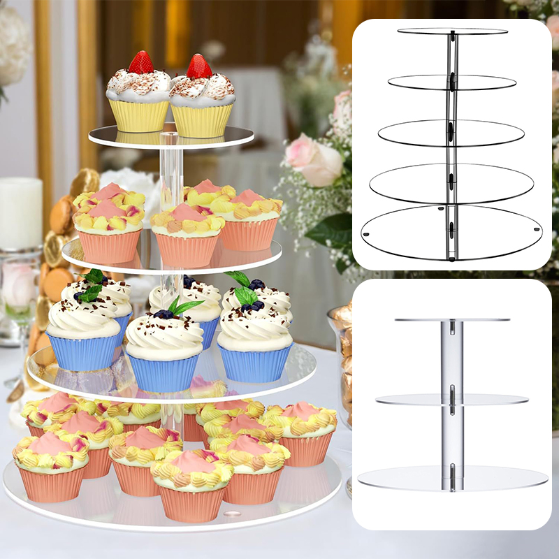 1개 3/4/5단 아크릴 원형 컵케이크 스탠드 투명 생 - Cupcake Stand Tier 리뷰 및 가격