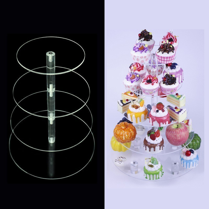 1개 3/4/5단 아크릴 원형 컵케이크 스탠드 투명 생 - Cupcake Stand Tier 리뷰 및 가격