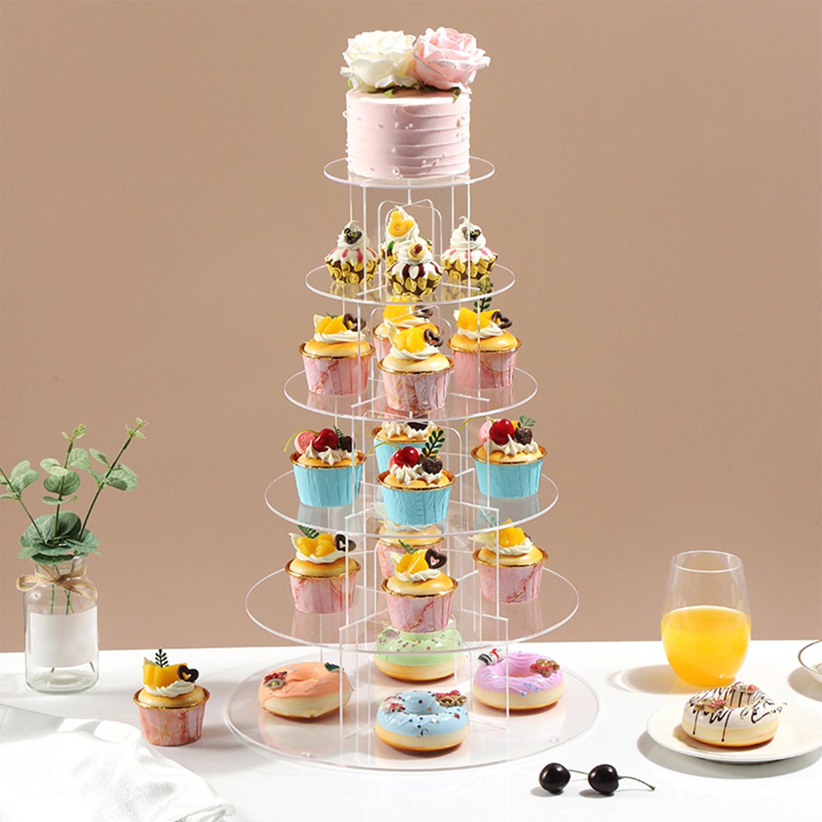 아크릴 컵케이크 스탠드 디저트 타워 거치대, 애프터눈  - Cupcake Stand Tier 리뷰 및 가격