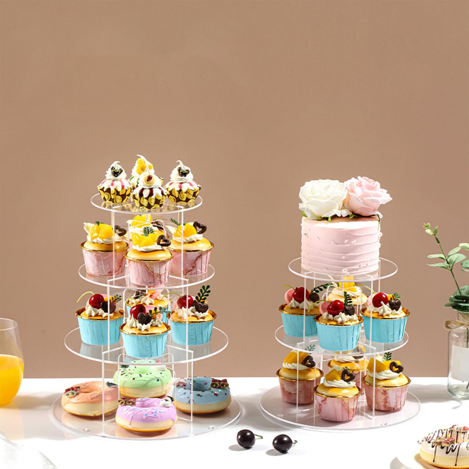 아크릴 컵케이크 스탠드 디저트 타워 거치대, 애프터눈  - Cupcake Stand Tier 리뷰 및 가격