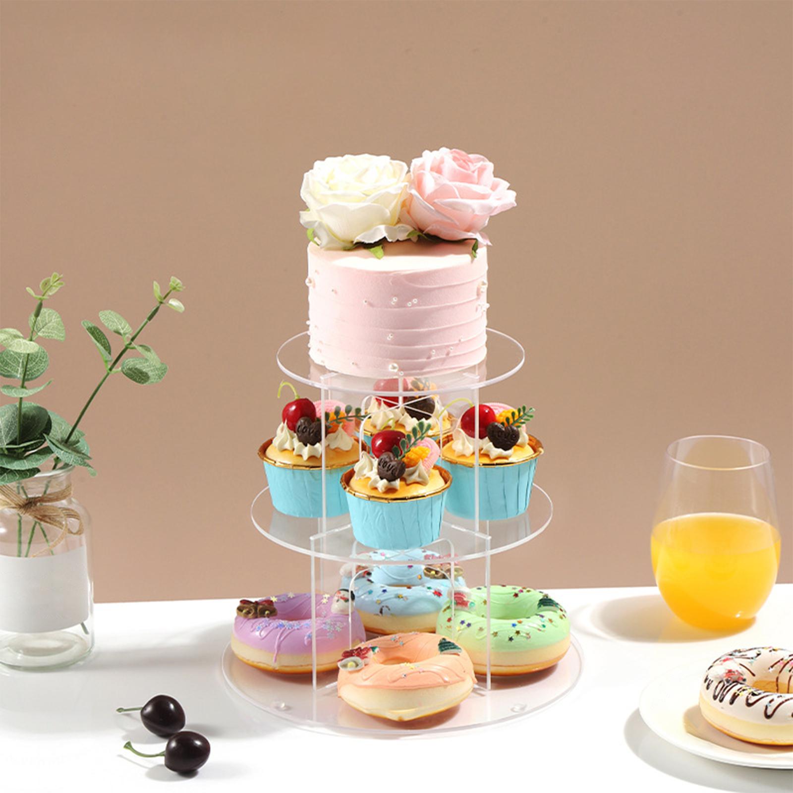 아크릴 컵케이크 스탠드 디저트 타워 거치대, 애프터눈  - Cupcake Stand Tier 리뷰 및 가격