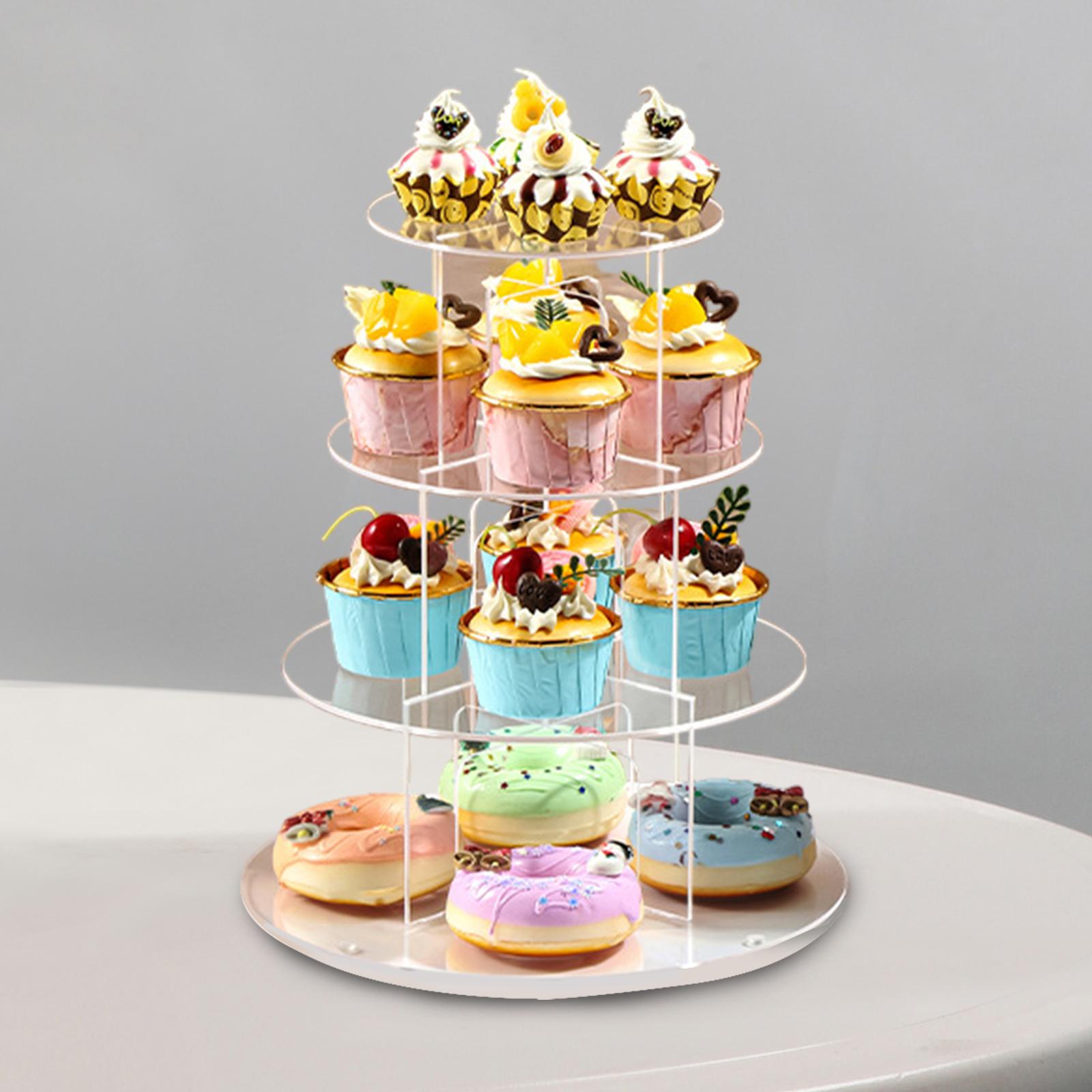 아크릴 컵케이크 스탠드 디저트 타워 거치대, 애프터눈  - Cupcake Stand Tier 리뷰 및 가격