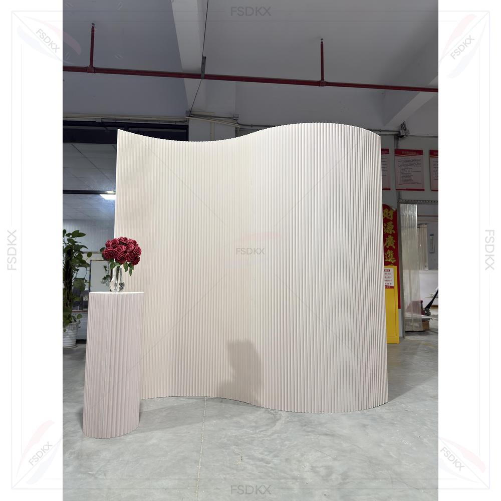 새로운 디자인 PVC 웨딩 배경막 흰색 맞춤형 스타일  - Party Event Supplier 리뷰 및 가격