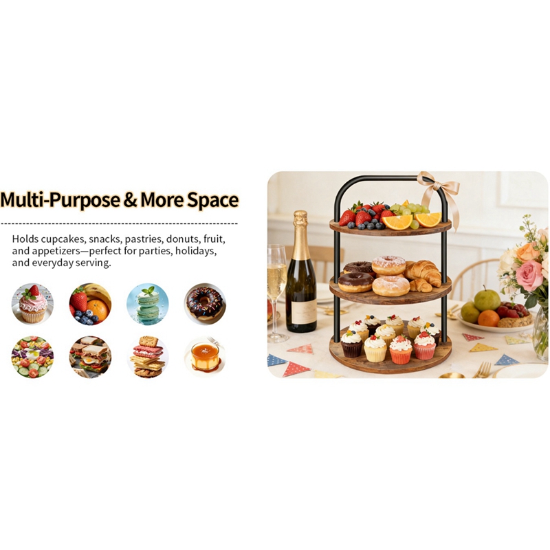 ABLN-나무 컵케이크 스탠드 디저트 테이블 디스플레이 - Cupcake Stand Tier 리뷰 및 가격