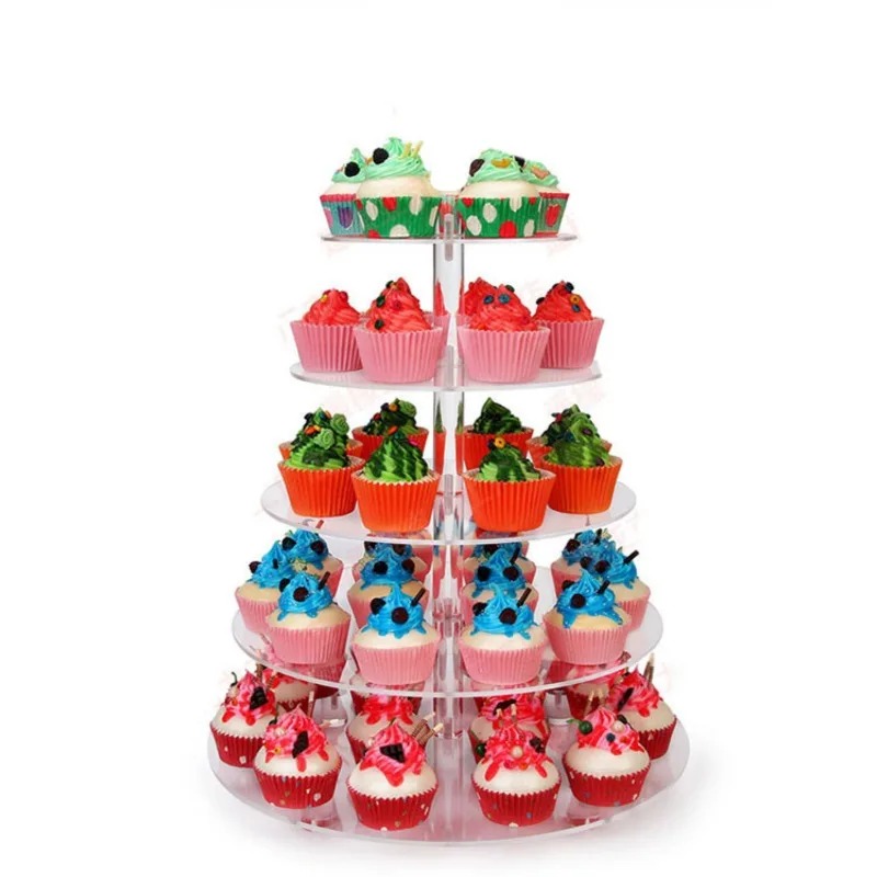 투명 아크릴 3-5단 컵케이크 홀더 대용량 디저트 디스 - Cupcake Stand Tier 리뷰 및 가격