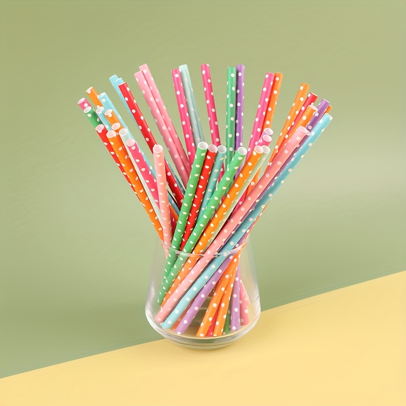 바, 생일, 결혼식 및 파티에 적합한 다채로운 일회용  - Paper Straw Color 리뷰 및 가격