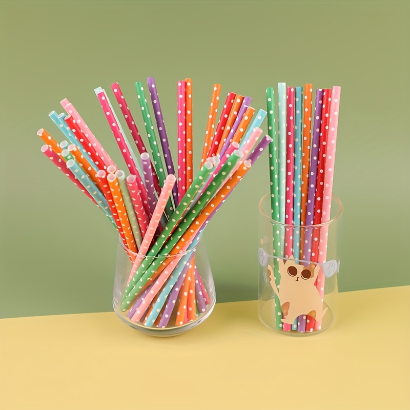 바, 생일, 결혼식 및 파티에 적합한 다채로운 일회용  - Paper Straw Color 리뷰 및 가격