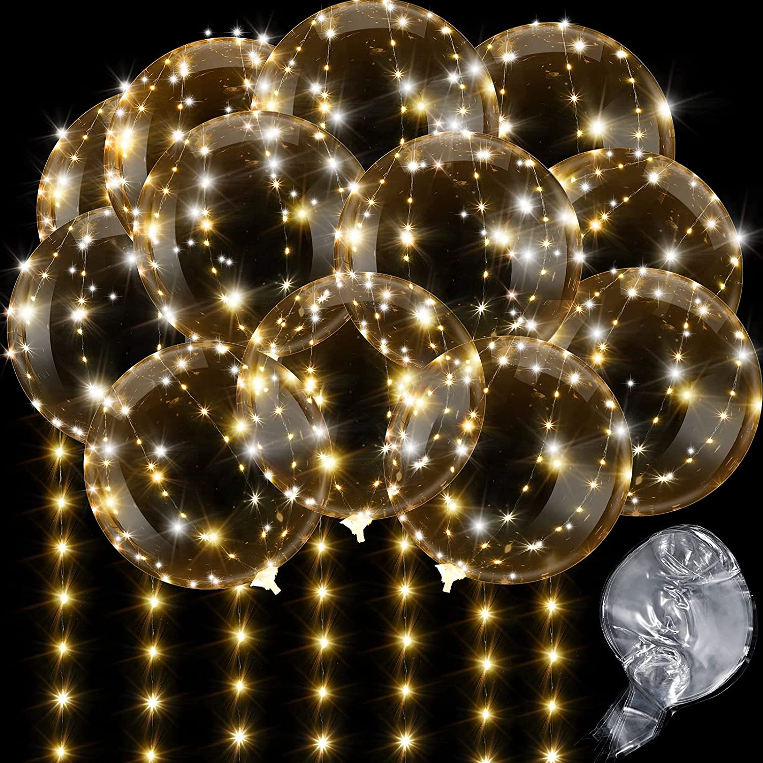 4PCS LED 풍선 라이트 빛나는 투명 보보 풍선 결 - Led Balloon Light 리뷰 및 가격