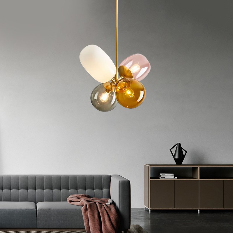 YEBMLP 마카롱 유리 펜던트 램프 풍선 다채로운 샹 - Led Balloon Light 리뷰 및 가격
