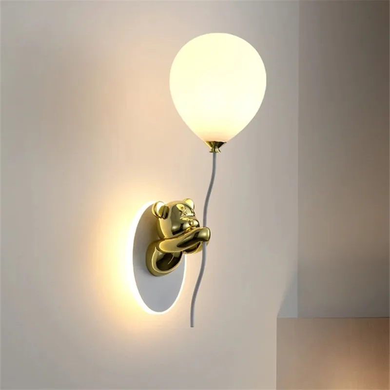 크리 에이 티브 베어 벽 조명 만화 풍선 라이트 어린이 - Led Balloon Light 리뷰 및 가격