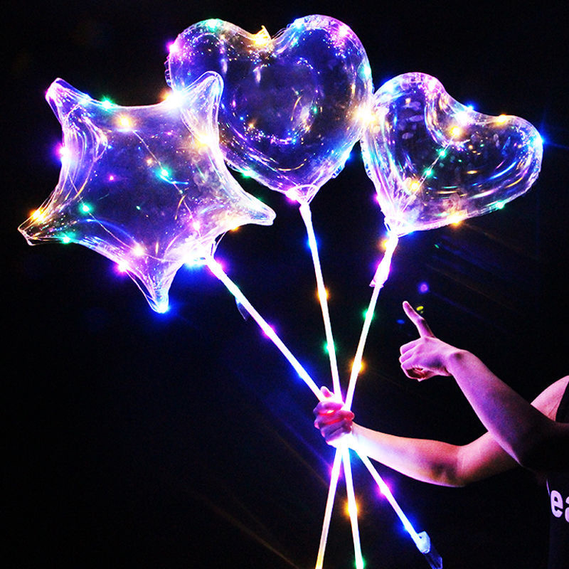 1 세트 LED 지우기 풍선 투명 보보 풍선 Led 라 - Led Balloon Light 리뷰 및 가격