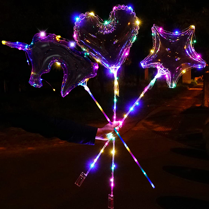 1 세트 LED 지우기 풍선 투명 보보 풍선 Led 라 - Led Balloon Light 리뷰 및 가격