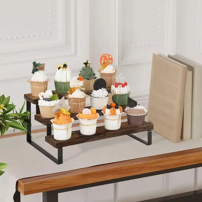 3단 나무 디스플레이 라이저 컵케이크 스탠드 향수 화장 - Cupcake Stand Tier 리뷰 및 가격
