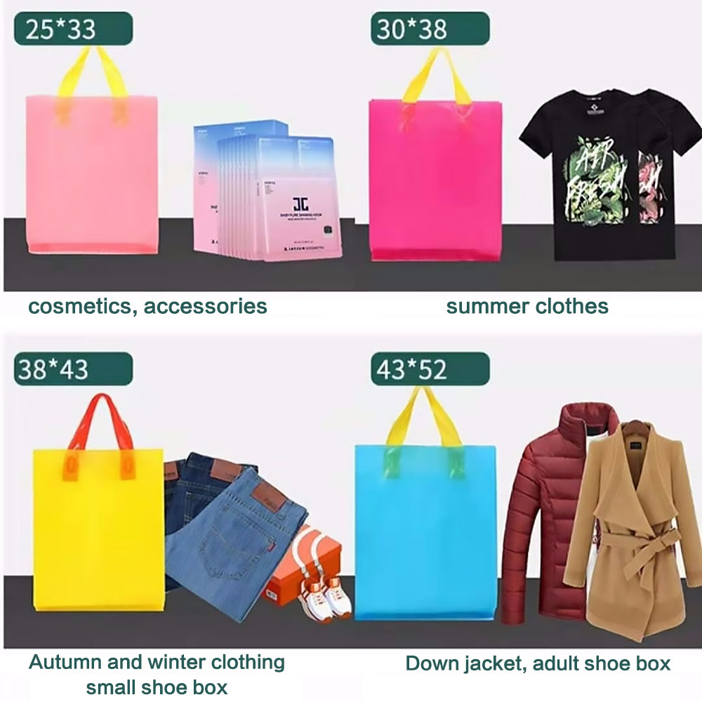 손잡이 플라스틱 선물 부대를 가진 100pc 주문 로고 - Event Party Shop 리뷰 및 가격