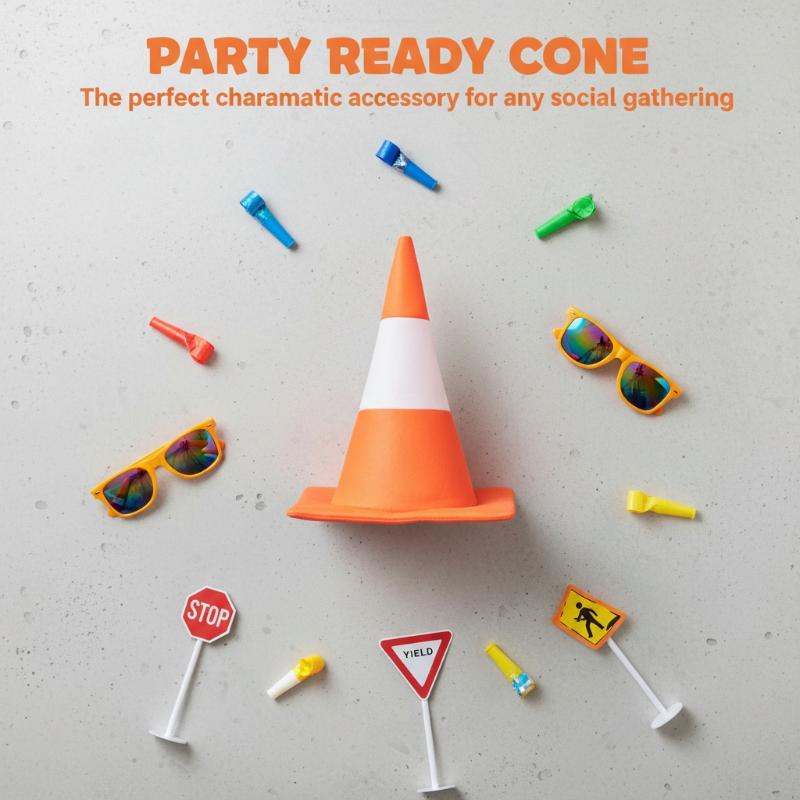 1 PCS 교통 콘 모자 할로윈 의상 액세서리 생일 크 - Party Hat Cone 리뷰 및 가격
