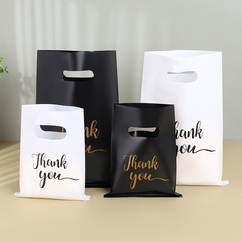 30pcs 감사합니다 플라스틱 핸드백 재사용 가능한 쇼 - Event Party Shop 리뷰 및 가격