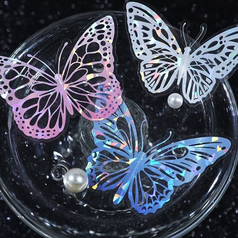 DIY 3D 브론징 PET 나비 스티커 케이크 장식 용 - Party Event Supplier 리뷰 및 가격