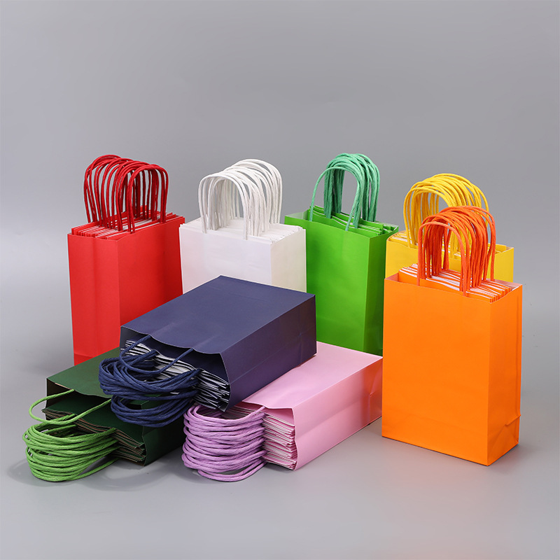 캔디 다채로운 쇼핑 가방 10PCS 크래프트 종이 선물 - Event Party Shop 리뷰 및 가격