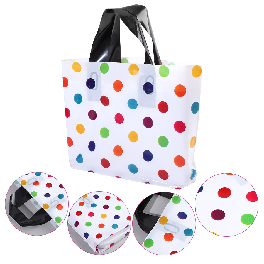 18Pcs 폴카 도트 토트 백 손잡이가있는 두꺼운 대형 - Party Event Supply Store 리뷰 및 가격