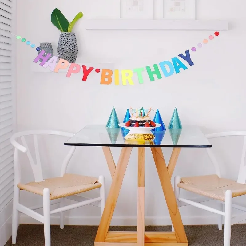 성인, 어린이, 소녀, 여성용 생일 축하 배너, 무지개 - Party Banner Gold 리뷰 및 가격